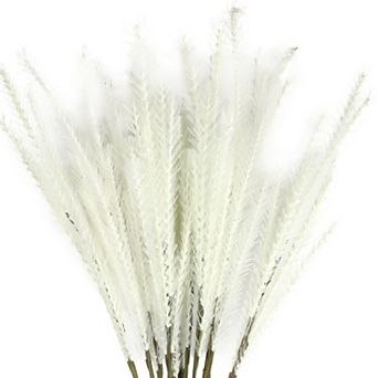 12 Pack Artificial Plants, Faux Wheat Grass Greenery Plant for Office Garden Porch Window Decor