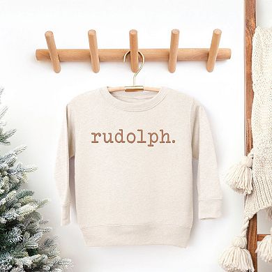 Rudolph Raised Print Toddler Graphic Sweatshirt