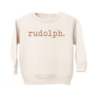 Rudolph Raised Print Toddler Graphic Sweatshirt