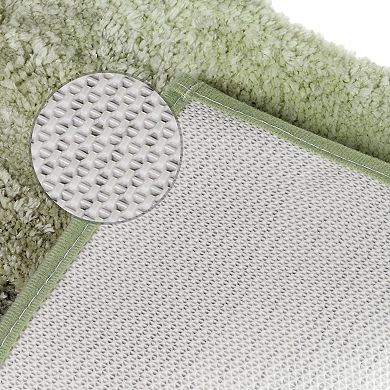 2 Pcs Bathroom Rug U-shaped And Rectangle Luxury Bath Mats For Bathroom Floor 20" X 20"