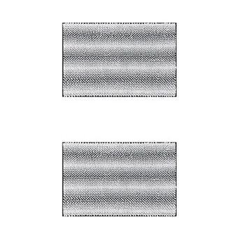 2 pc Plush Bathroom Rug Absorbent Non-slip Bath Mat For Bathroom Floor 16" X 24"