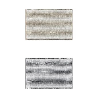 2 pc Plush Bathroom Rug Absorbent Non-slip Bath Mat For Bathroom Floor 16" X 24"