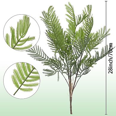 1 Pcs Artificial Bracken Stems Leaves, Faux Greenery Plants, Fake Flowers Greenery Decorations