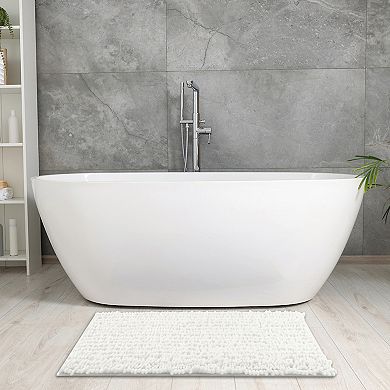 2 Pcs Bathroom Rugs Non-slip Bath Mat Washable Soft Shower Mat For Bathroom Floor