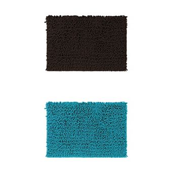 2 pc Bathroom Rugs Non-slip Bath Mat Washable Soft Shower Mat For Bathroom Floor