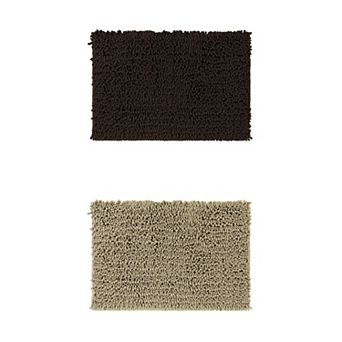 2 pc Bathroom Rugs Non-slip Bath Mat Washable Soft Shower Mat For Bathroom Floor