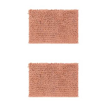 2 pc Bathroom Rugs Non-slip Bath Mat Washable Soft Shower Mat For Bathroom Floor