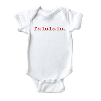 Fa La La Raised Print Baby Bodysuit