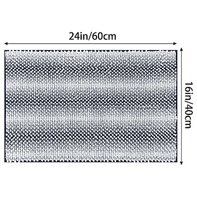 2 Pcs Plush Bathroom Rug Absorbent Non-slip Bath Mat For Bathroom Floor 16" X 24", 20" X 32"