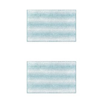 2 pc Plush Bathroom Rug Absorbent Non-slip Bath Mat For Bathroom Floor 16" X 24", 20" X 32"
