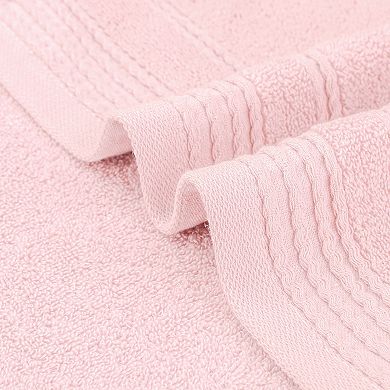 2 Pack Striped Pattern Hand Towels Set, Comfort and Quick Drying Towel for Bathroom, Gym 14" x 30"