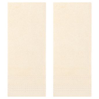 2 Pack Striped Pattern Hand Towels Set, Comfort and Quick Drying Towel for Bathroom, Gym 14" x 30"