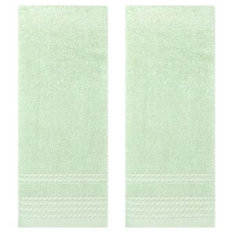 2 Pack Striped Pattern Hand Towels Set, Comfort and Quick Drying Towel for Bathroom, Gym 14" x 30"
