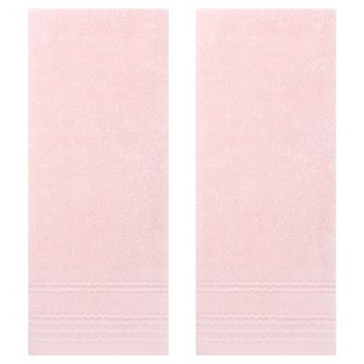 2 Pack Striped Pattern Hand Towels Set, Comfort and Quick Drying Towel for Bathroom, Gym 14" x 30"