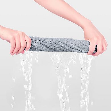 Striped Cotton Washcloths, Comfort 6 Pack Face Towels, Absorbent Towels