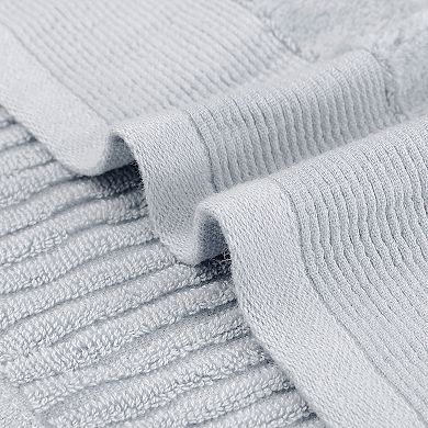 Striped Cotton Washcloths, Comfort 6 Pack Face Towels, Absorbent Towels