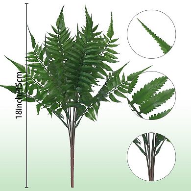 2 Pack Artificial Ferns Plants, Fake Greenery, Faux Greenery Ferns Branches Decor for Home