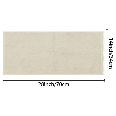 Solid Cotton Hand Towels, Absorbent And Quick Drying Towel For Bathroom 14" X 28" 4 Pack