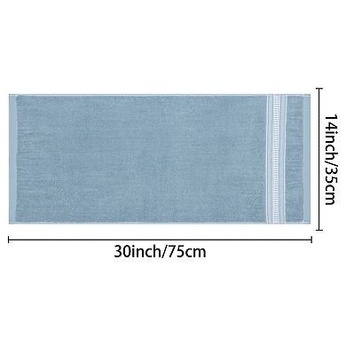 2Pcs Plaid Pattern Hand Towels, Comfort and Quick Drying Towel for Bathroom, Travel 14" x 30"