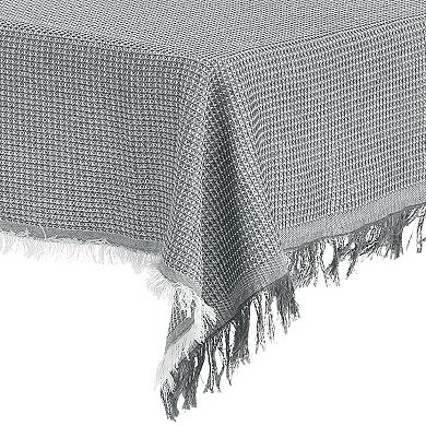 2 Pack Rectangle Tablecloth, Cotton Linen Table Cover With Tassel For Dinner Table 51"x91"