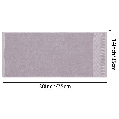 Plaid Pattern 2 Pack Hand Towels, Highly Absorbent Towel for Bathroom, Camping, Gym 14" x 30"