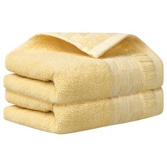 Plaid Pattern 2 Pack Hand Towels, Highly Absorbent Towel for Bathroom, Camping, Gym 14" x 30"