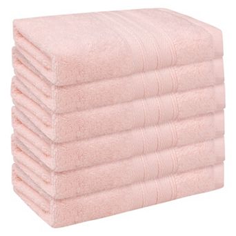 Striped Cotton Bath Washcloths, Face And Body Wash Cloth Towels 14" X 14" 6 Pack