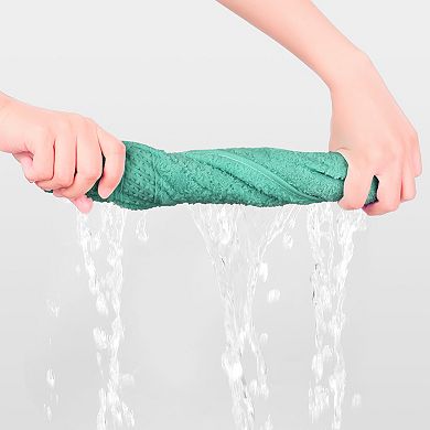 Cotton Washcloths Set, Highly Absorbent Washcloth, Face Towel For Bathroom 13" X 13" 4 Pack