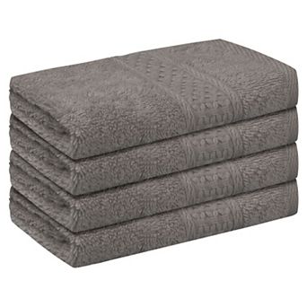 Cotton Washcloths Set, Highly Absorbent Washcloth, Face Towel For Bathroom 13" X 13" 4 Pack