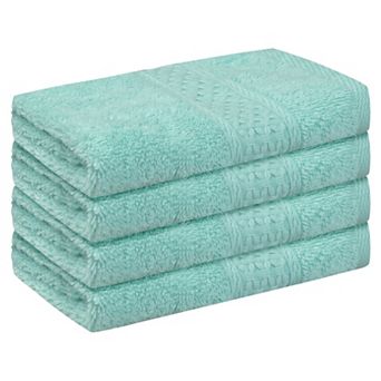 Cotton Washcloths Set, Highly Absorbent Washcloth, Face Towel For Bathroom 13" X 13" 4 Pack