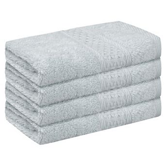 Cotton Washcloths Set, Highly Absorbent Washcloth, Face Towel For Bathroom 13" X 13" 4 Pack