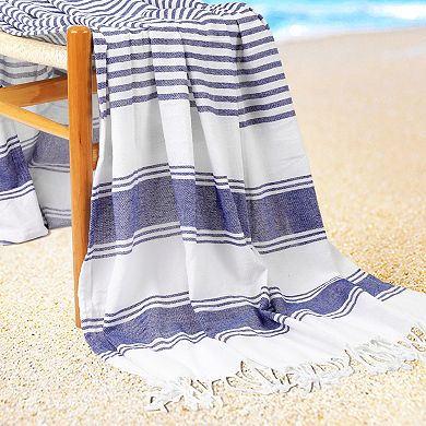Oversized Striped Beach Towels, Comfort and Quick Dry Towel for Travel, Swim, Camp 40" x 72"