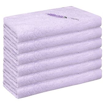 Cotton Washcloths, Highly Absorbent Face Towels For Bathroom, Hotel, Spa 13" X 13" 6 Pack