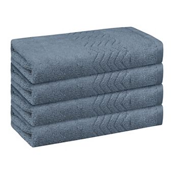 Cotton Washcloths Set, Highly Absorbent Face Towels For Bathroom 13" X 13" 4 Pack