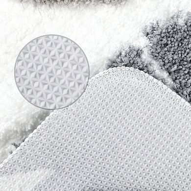 2 Pcs Bohemian Bath Rug Non Slip Bathroom Mat Washable For Bedroom Bath Tub Hallway