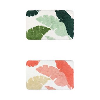 2 pc Bohemian Bath Rug Non Slip Bathroom Mat Washable For Bedroom Bath Tub Hallway