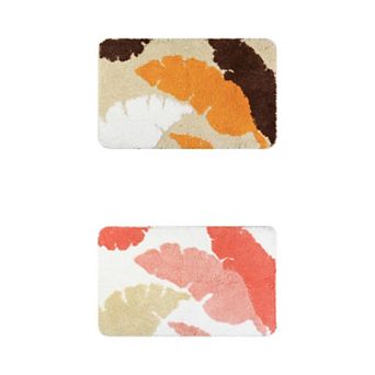 2 pc Bohemian Bath Rug Non Slip Bathroom Mat Washable For Bedroom Bath Tub Hallway