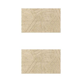2 pc Soft Bathroom Rugs Bath Mat For Shower Kitchen Entryway Modern Decor 16" X 24", 20" X 32"