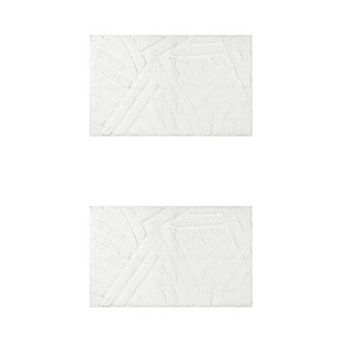 2 pc Soft Bathroom Rugs Bath Mat For Shower Kitchen Entryway Modern Decor 16" X 24", 20" X 32"
