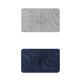 2 pc Non Slip Absorbent Bath Mat Washable Bathroom Rug For Room Floor 16" X 24"