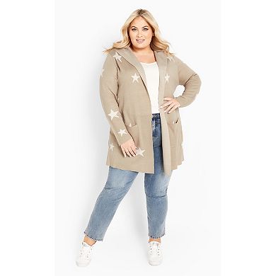 Avenue Women's Plus Size Stardust Cardigan