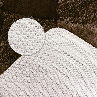 2 Pcs Home Decor Bath Mat Soft Absorbent Non-slip Comfortable Carpet For Tub Shower