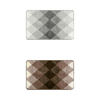 2 pc Home Decor Bath Mat Soft Absorbent Non-slip Comfortable Carpet For Tub Shower