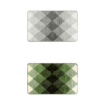 2 pc Home Decor Bath Mat Soft Absorbent Non-slip Comfortable Carpet For Tub Shower