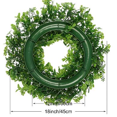 Artificial Wreath For Front Door Four Leaf Wreaths Suitable For Spring Summer Fall And Winter