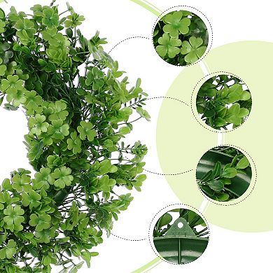 Artificial Wreath For Front Door Four Leaf Wreaths Suitable For Spring Summer Fall And Winter