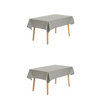 2 Pack Rectangle Tablecloth, Linen Table Cover For Dinner Table 47x63inch