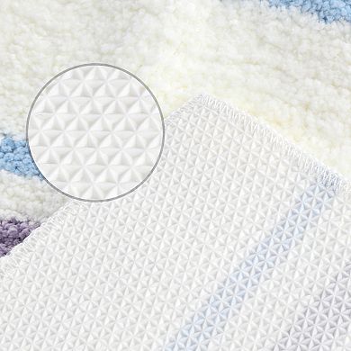 2 Pcs Striped Bathroom Rug Mat, Non-slip Soft Bath Carpet, Absorbent Bathmat For Home Decor 20"x 32"