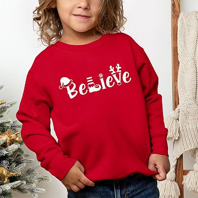 Believe Christmas Youth Ultra-soft Graphic Sweatshirt