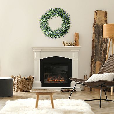 Wreath For Front Door Decor Plastic Leaves Artificial Wreaths For Spring, Summer, Fall And Winter